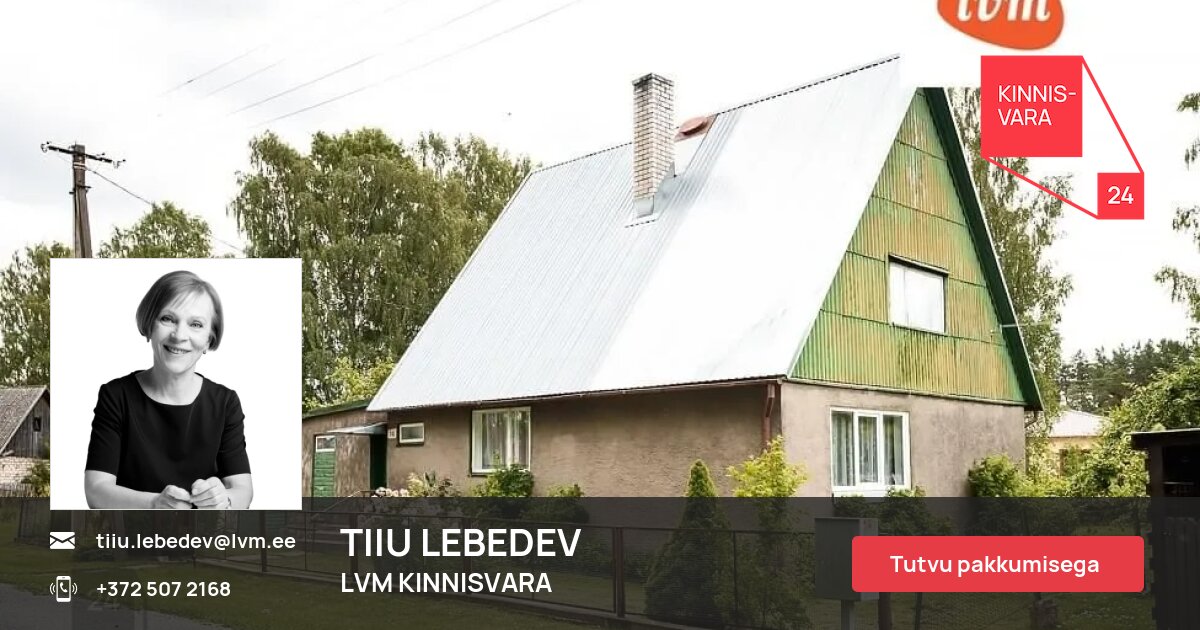 Müüa maja, 5 tuba, Eha tn 14, Sindi linn