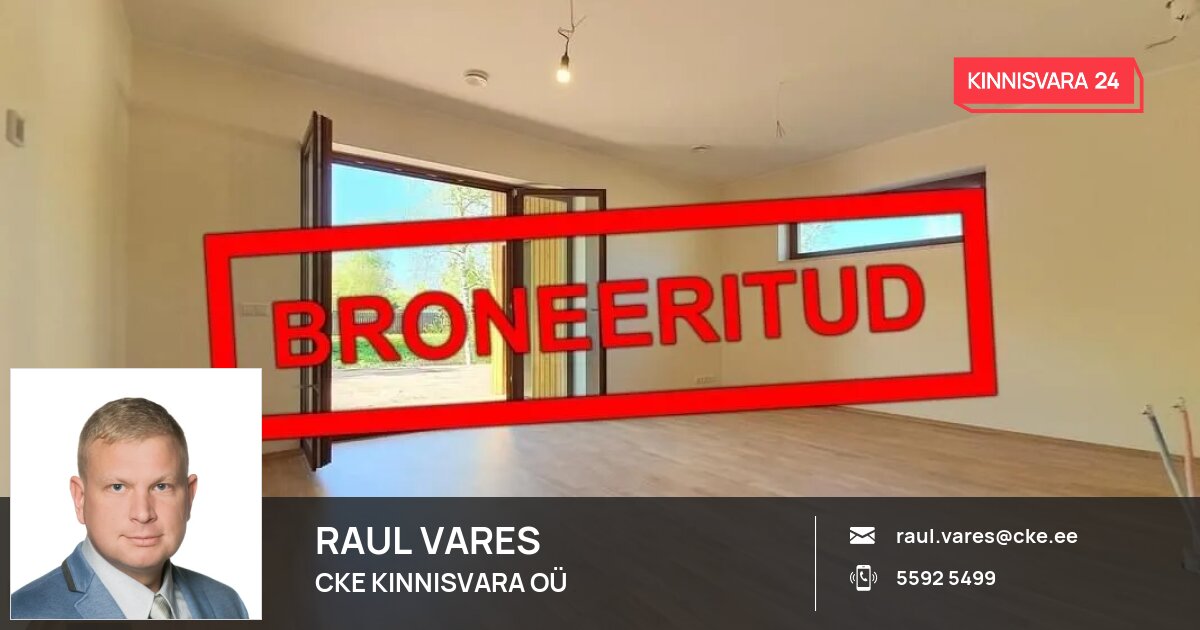 Müüa majaosa, 4 tuba, Kesa tee 12-2, Limu küla, Rae vald