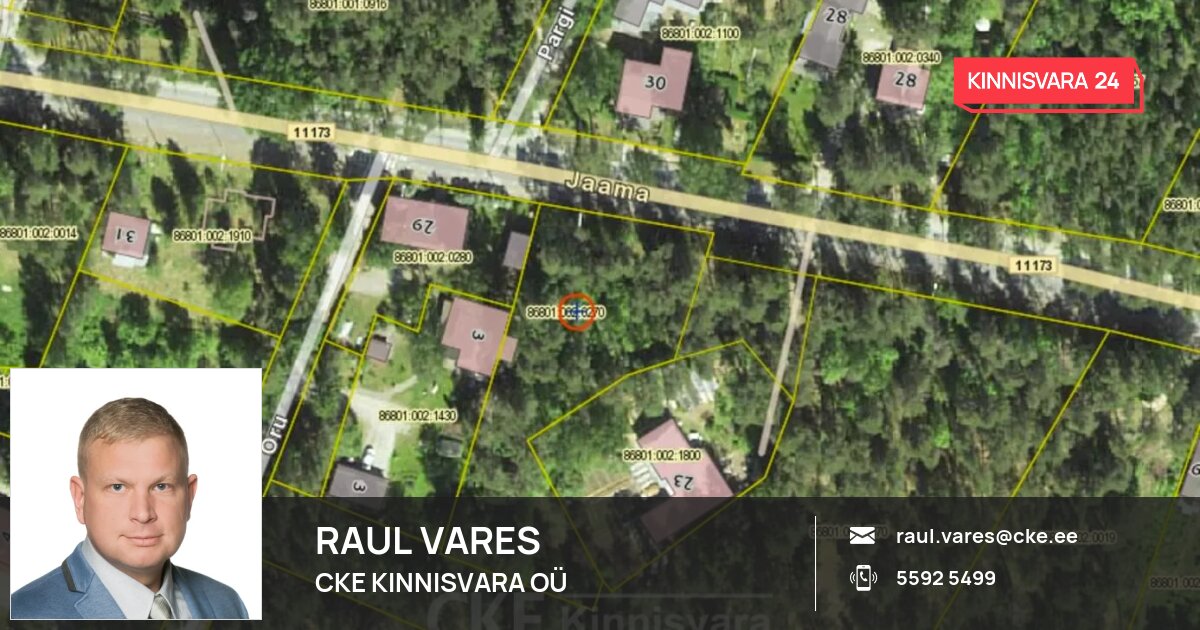 Müüa maa, Jaama tn 27, Vasalemma alevik, Lääne-Harju vald