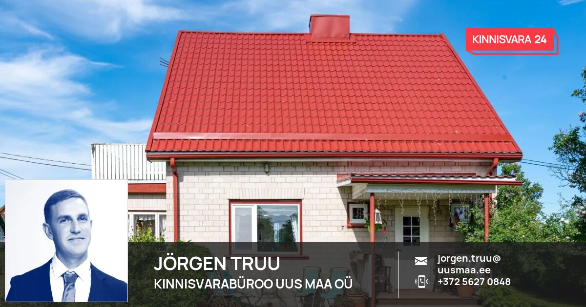 Müüa maja, 3 tuba, Jaama tn 14, Viru-Kabala küla, Vinni vald