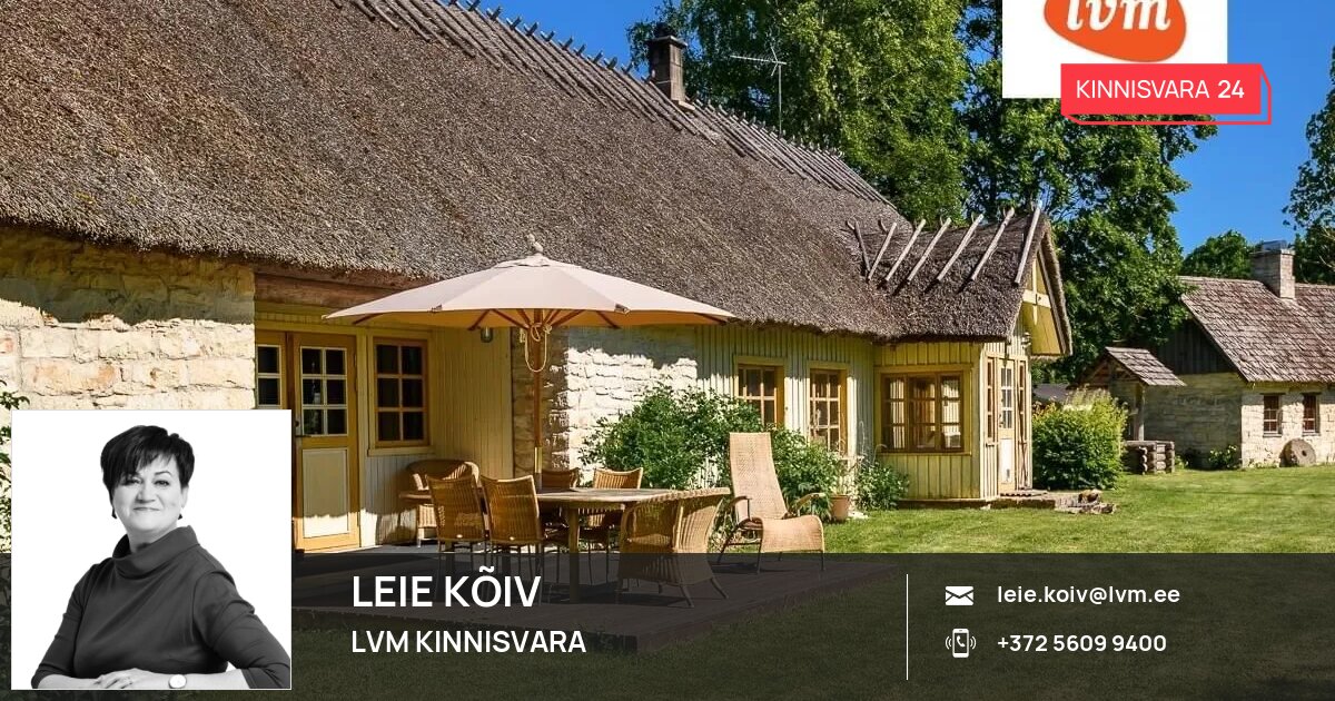 Müüa maja, 5 tuba, Tooma, Lalli küla, Muhu vald