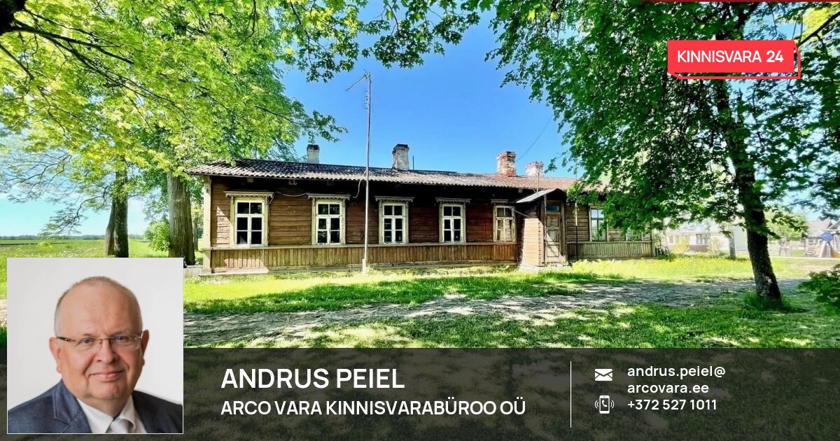 Müüa maja, 6 tuba, Jaama tn 9, Viru-Kabala küla, Vinni vald