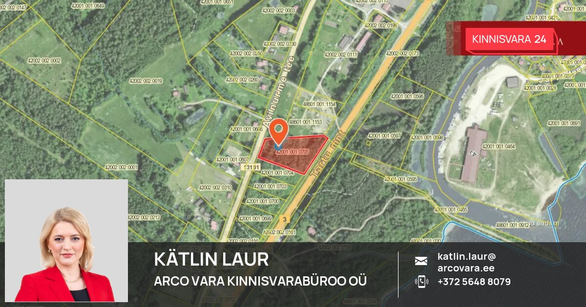 Müüa maa, Avinurme tee 12, Lohusuu alevik, Mustvee vald