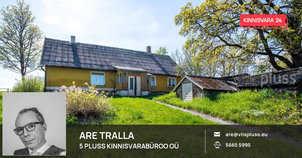 Müüa maja, 6 tuba, Annuka, Jaama küla, Mustvee vald