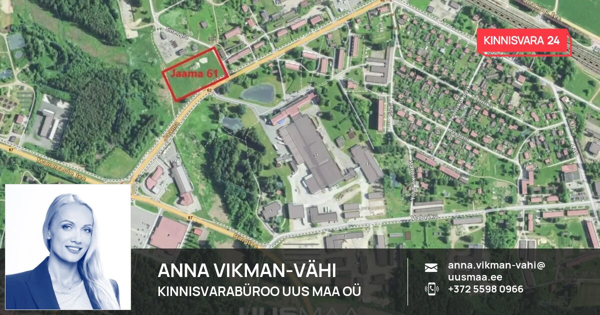 Müüa maa, Jaama tn 61, Põlva linn, Põlva vald