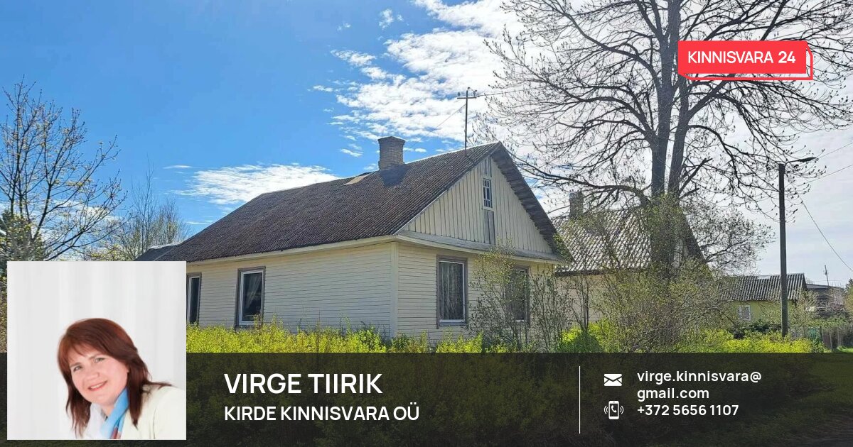 Müüa maja, 3 tuba, Jaama tee 44, Jaama küla, Alutaguse vald