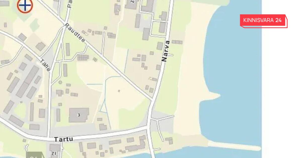 Müüa maa, Raudtee tn 4b, Mustvee linn, Mustvee vald