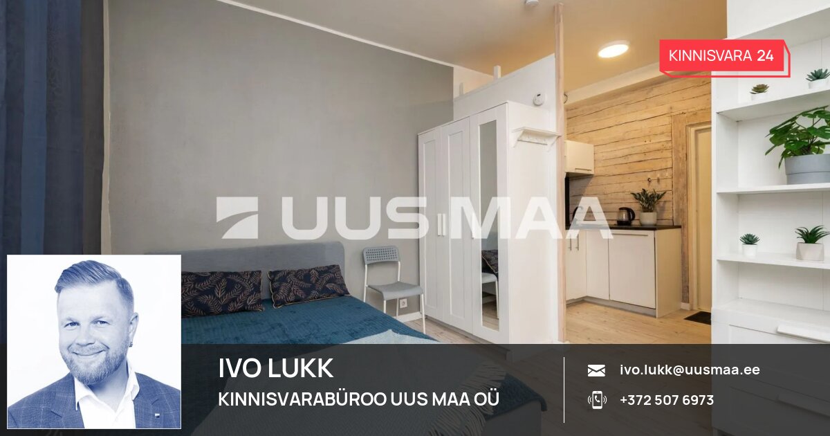 Müüa korter, 1 tuba, Sitsi tn 11, Sitsi, Põhja-Tallinn