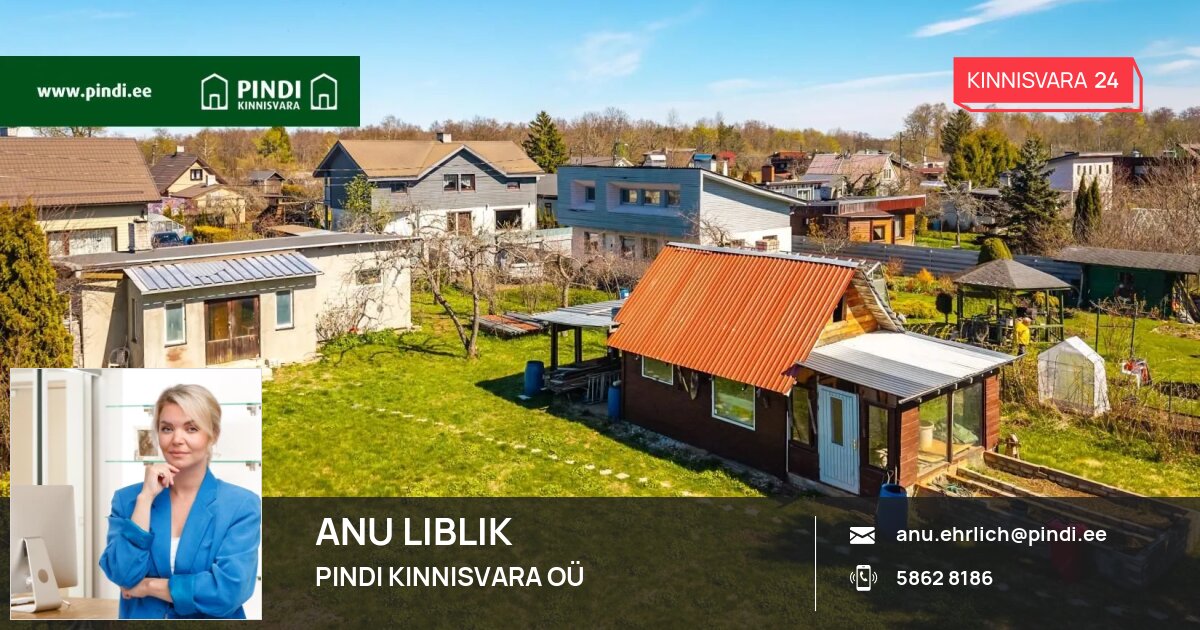 Müüa suvila, 2 tuba, Viisu tee 23, Suurupi küla, Harku vald