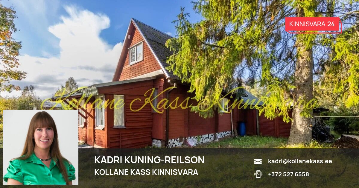 Müüa maja, 3 tuba, Liblika tn 7, Vilivere küla, Kohila vald